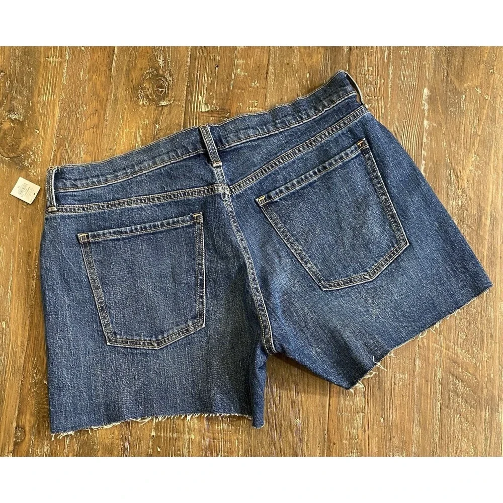 NEW Old Navy Cut Off Shorts Womens 12 Denim Jean Raw Hem Zipper Fly